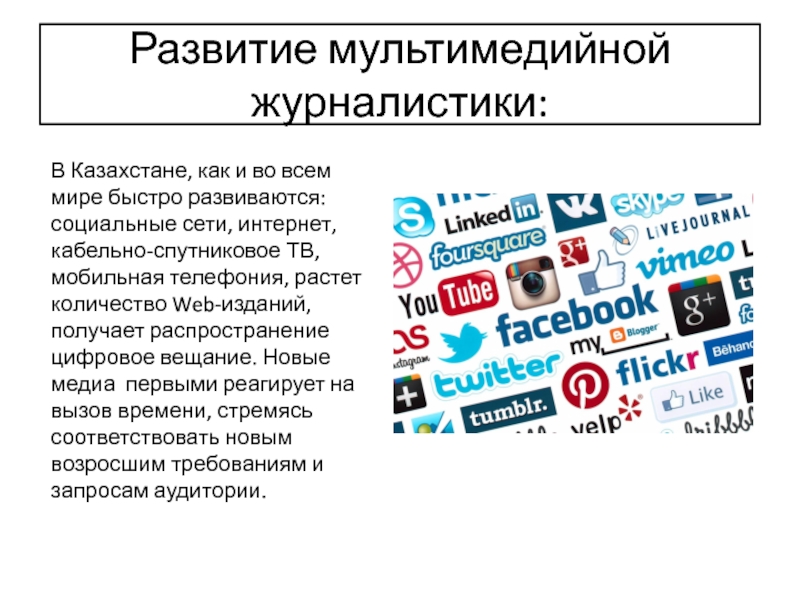 Мультимедийная журналистика презентация