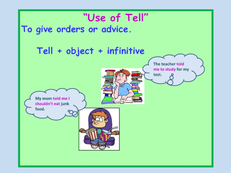 Advice is or are. PROGRESSME презентация. Tell tell sign