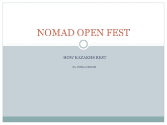 Nomad open fest