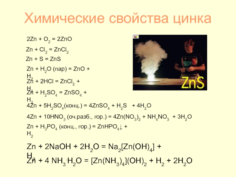 Дана схема превращений zn znso4 x zno