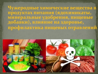 Чужеродные химические вещества в продуктах питания. Влияние на здоровье, профилактика пищевых отравлений