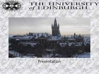 The university of Edinburgh