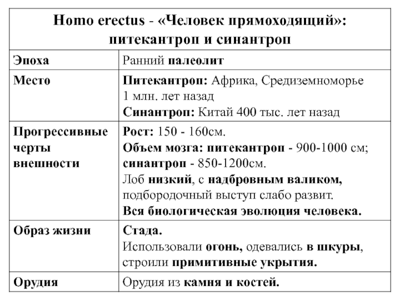 Древнейшая стадия истории