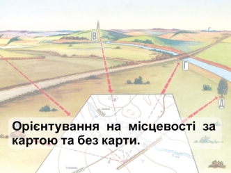 Орієнтування на місцевості за картою та без карти