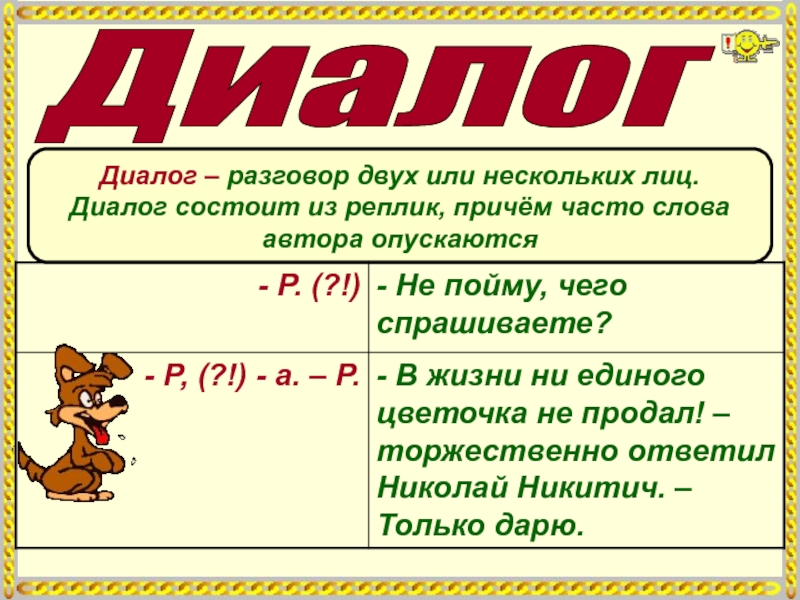 2 диалога из 4 реплик