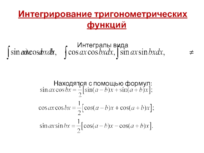 График первообразной функции. Интегрирование тригонометрических функций формулы. Интегрирование иррациональных функций. Обратные тригонометрические функции под интегралом. Как искать первообразную функции.