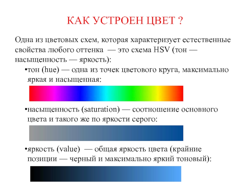 Цвет в презентации