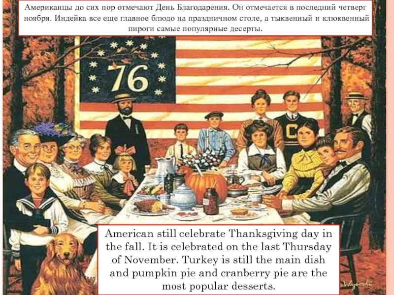 Thanksgiving day презентация 5 класс