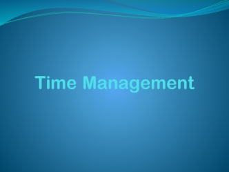 Time Management