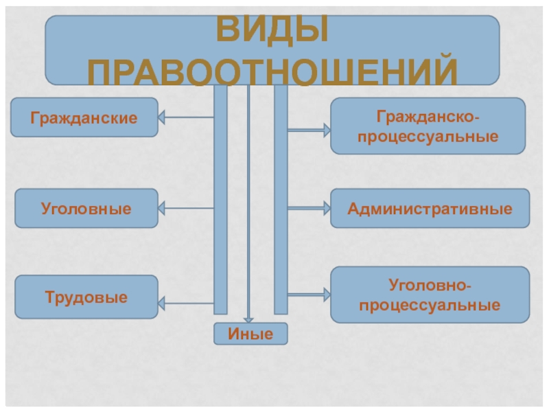 Виды налоговых правоотношений схема