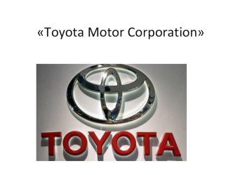 Toyota Motor Corporation