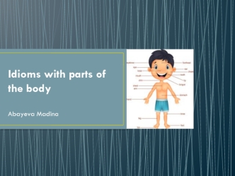 Idioms with parts of the body