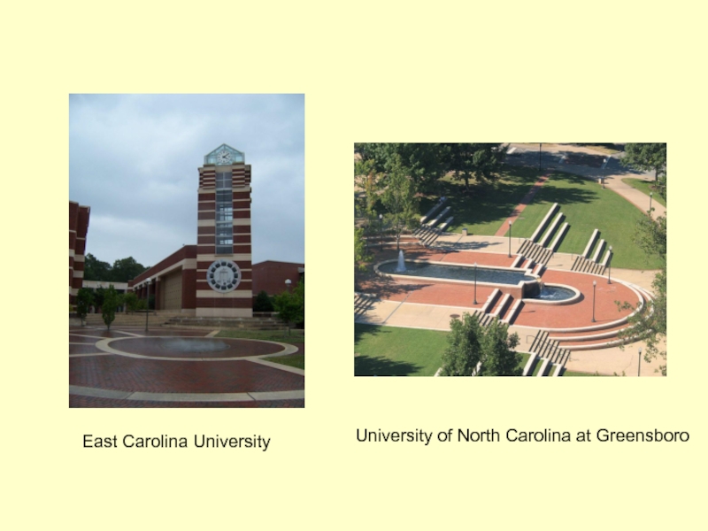 East Carolina University University of North Carolina at Greensboro