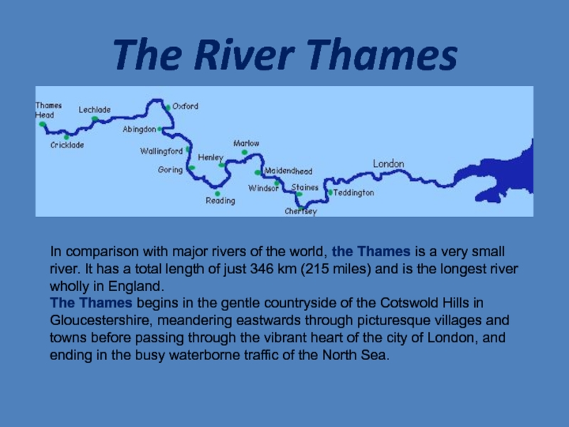 Река темза на карте