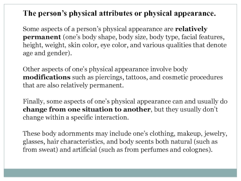 Реферат: Body Size Physical Attractiveness And Body Image