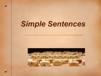 Simple Sentences