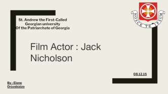 Film Actor: Jack Nicholson