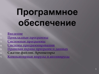 Программное обеспечение
