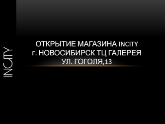 Г. Новосибирск ТЦ Галерея.Открытие магазина