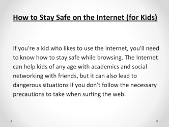 How to Stay Safe on the Internet (for Kids)