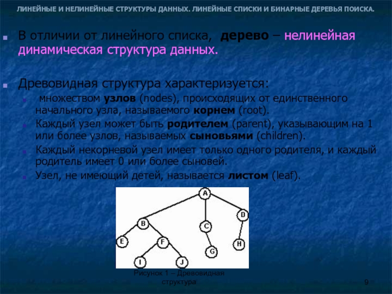 Линейный список структур. Структура бинарного дерева. Нелинейные структуры данных. Линейные структуры данных. Динамическая структура бинарное дерево.