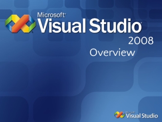 Visual Studio 2008. Overview