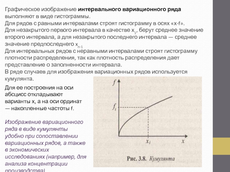 Для графического изображения интервальных рядов распределения применяется