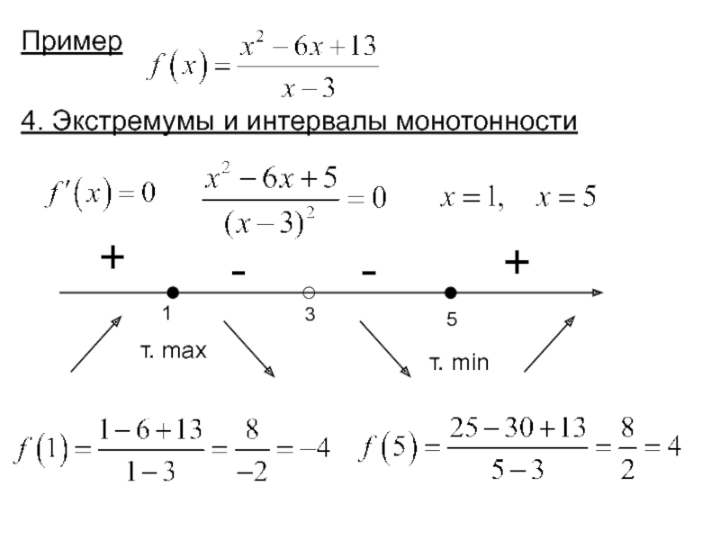 Монотонность и экстремумы