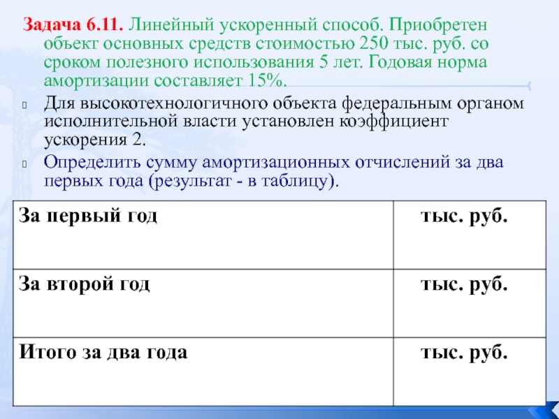 Коэффициент ускорения 2. Задачи на амортизацию. Задачи на амортизацию с решением. Задачи по экономике амортизация с решением. Задачи на амортизацию основных средств с решением.