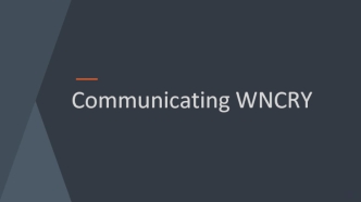 Communicating WNCRY