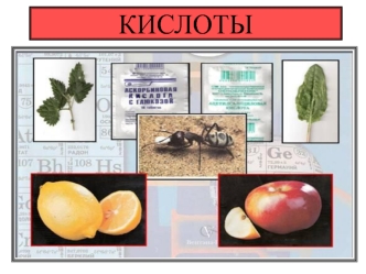 Кислоты. Состав кислот