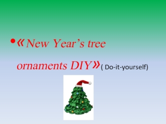 New year’s tree ornaments