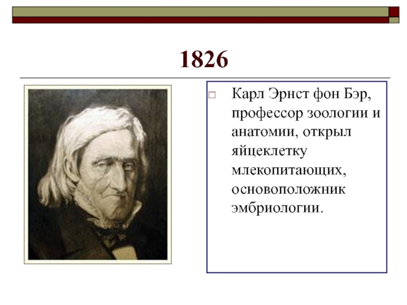 Основоположник эмбриологии. Профессора зоологии. Основоположник зоологии.