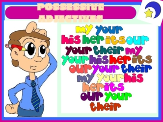 Possessive adjectives