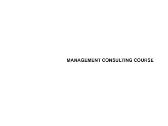 Management consulting course