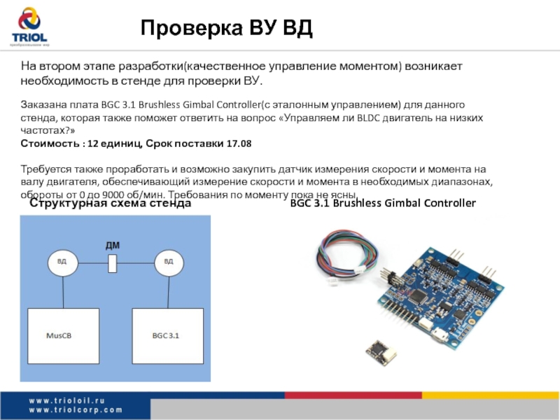 Структурная схема стенда