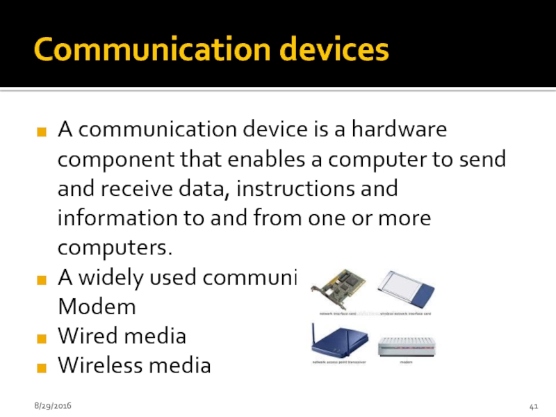 Communication devices