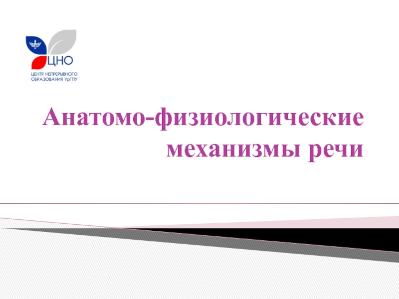 Презентация анатомо физиологические механизмы речи