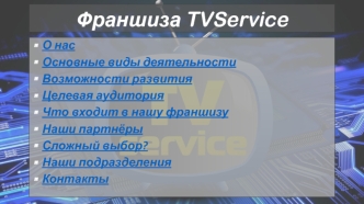 Франшиза TVService