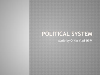 Political system