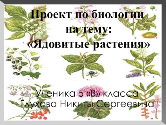 Ядовитые растения