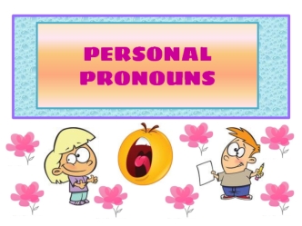 Persona pronouns