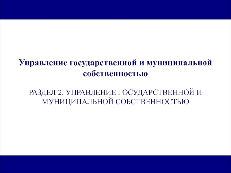 Реферат: Управление движимой муниципальной собственностью 2