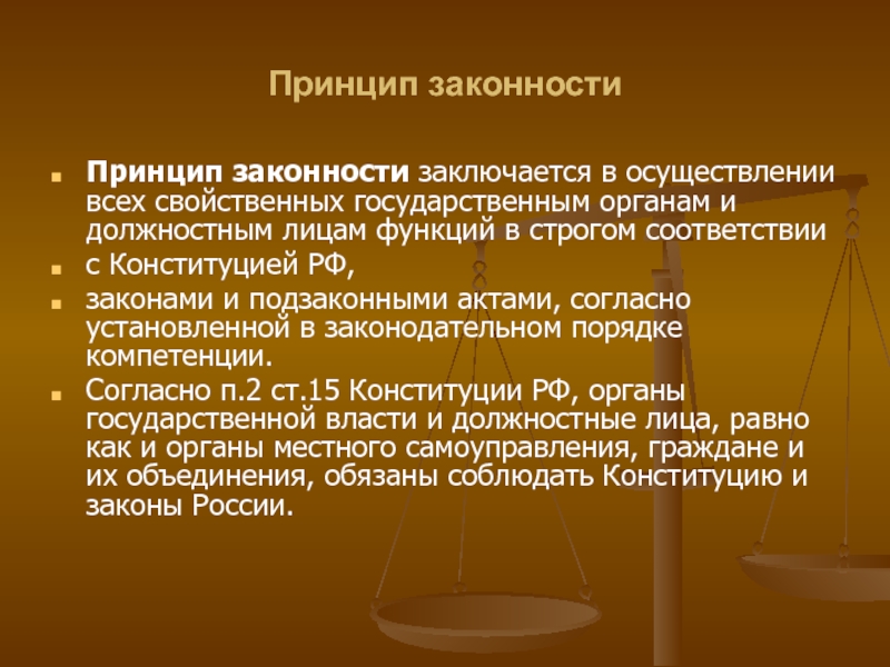 Функциональные принципы принцип законности. В соответствии с принципом законности. Принцип законности. Принцип законности Конституция. Функция принципа законности.