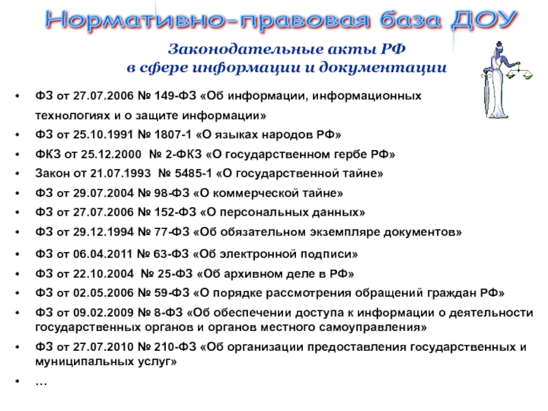 Проекты законодательных актов рф