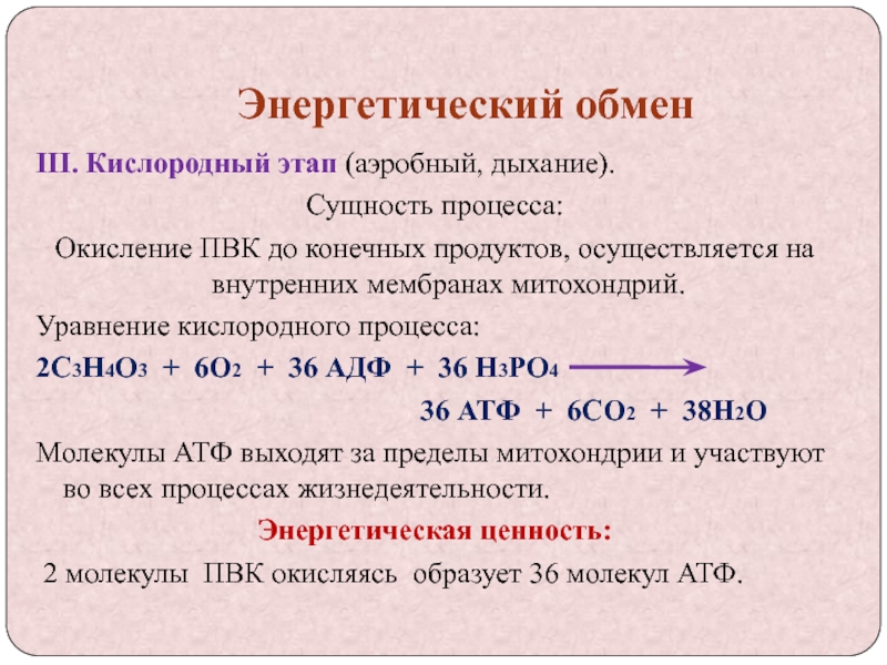 Схема процесса окисления o2 2o 2