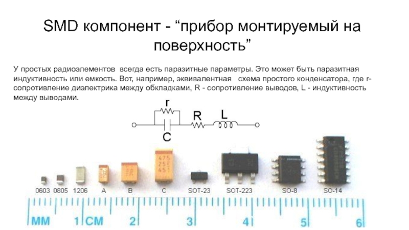 Smd компоненты. Паразитные параметры конденсатора. SMD компоненты Индуктивность. Паразитные параметры резистора. Паразитные параметры радиоэлементов.