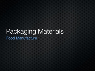 Packaging Materials