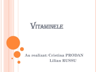 Vitaminele