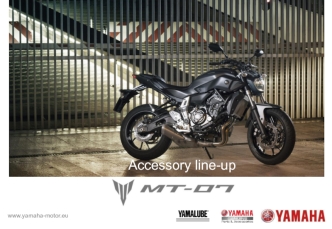 Motorcycles of Yamaha. Accessory line-up